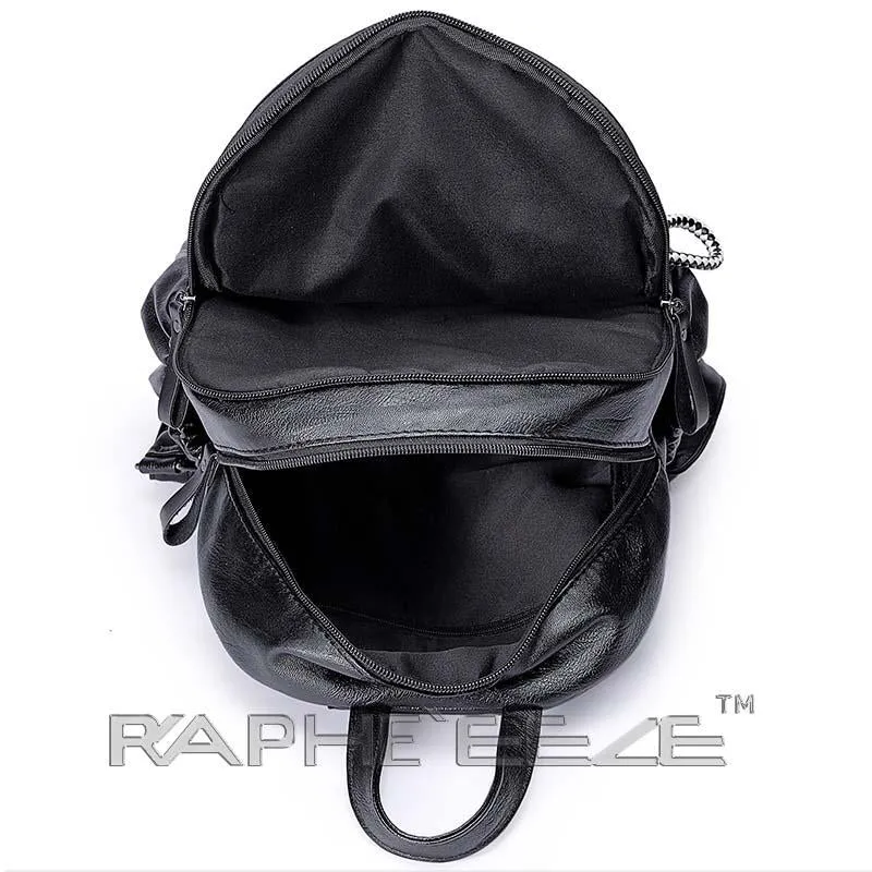 Cross body Classic Small Backpack for Woman - Classic Black Color