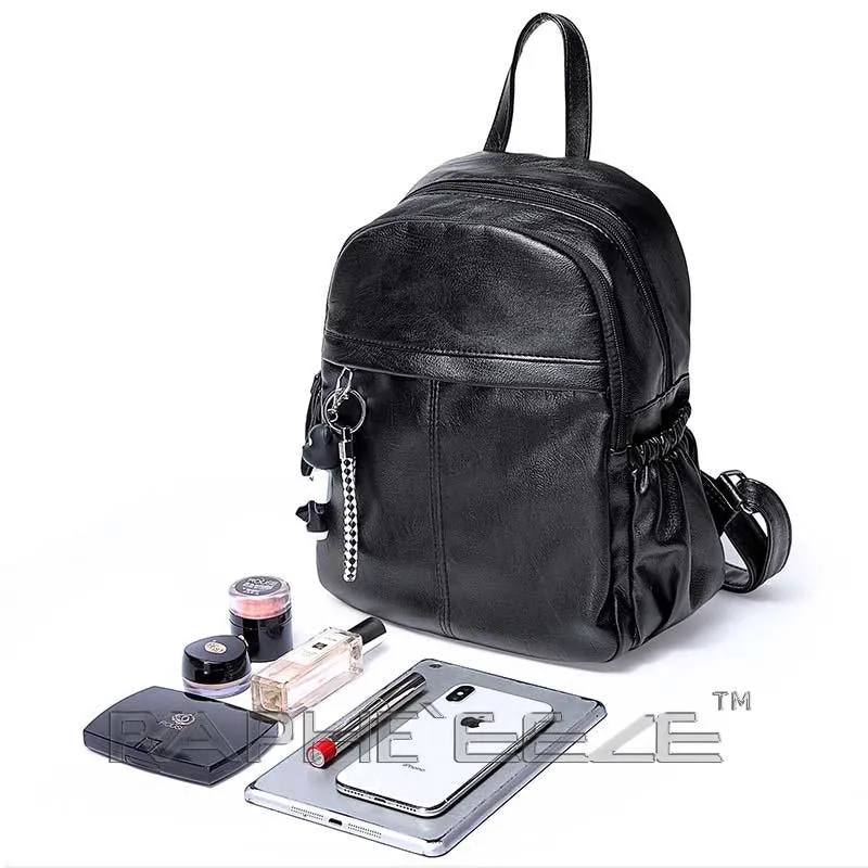 Cross body Classic Small Backpack for Woman - Classic Black Color