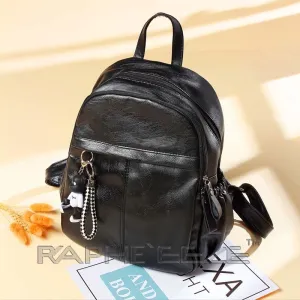 Cross body Classic Small Backpack for Woman - Classic Black Color