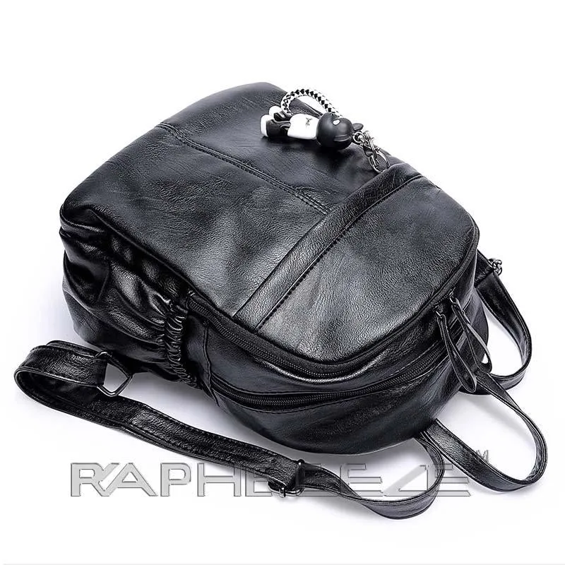 Cross body Classic Small Backpack for Woman - Classic Black Color
