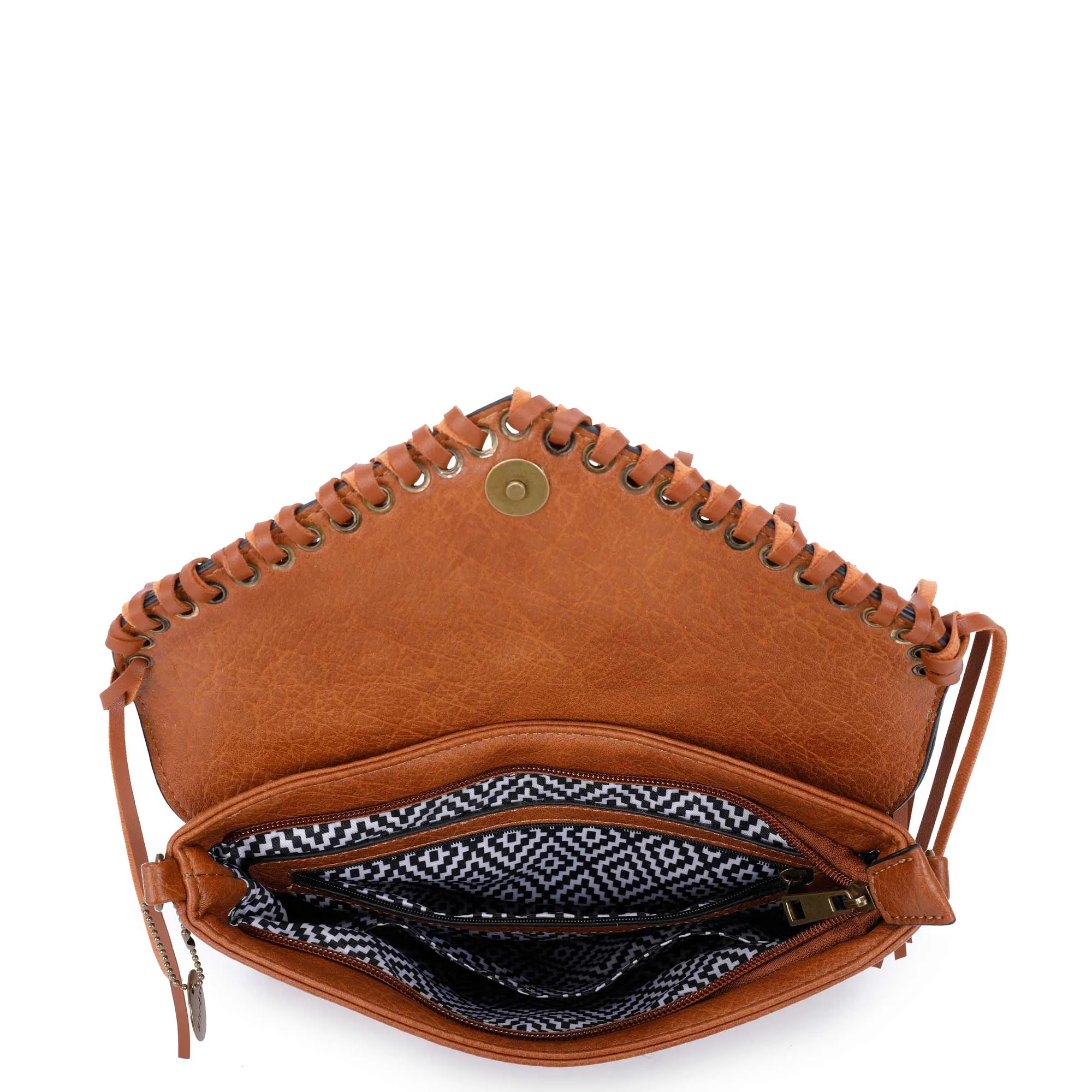 Dallas Fringe Crossbody Bag - Burgundy