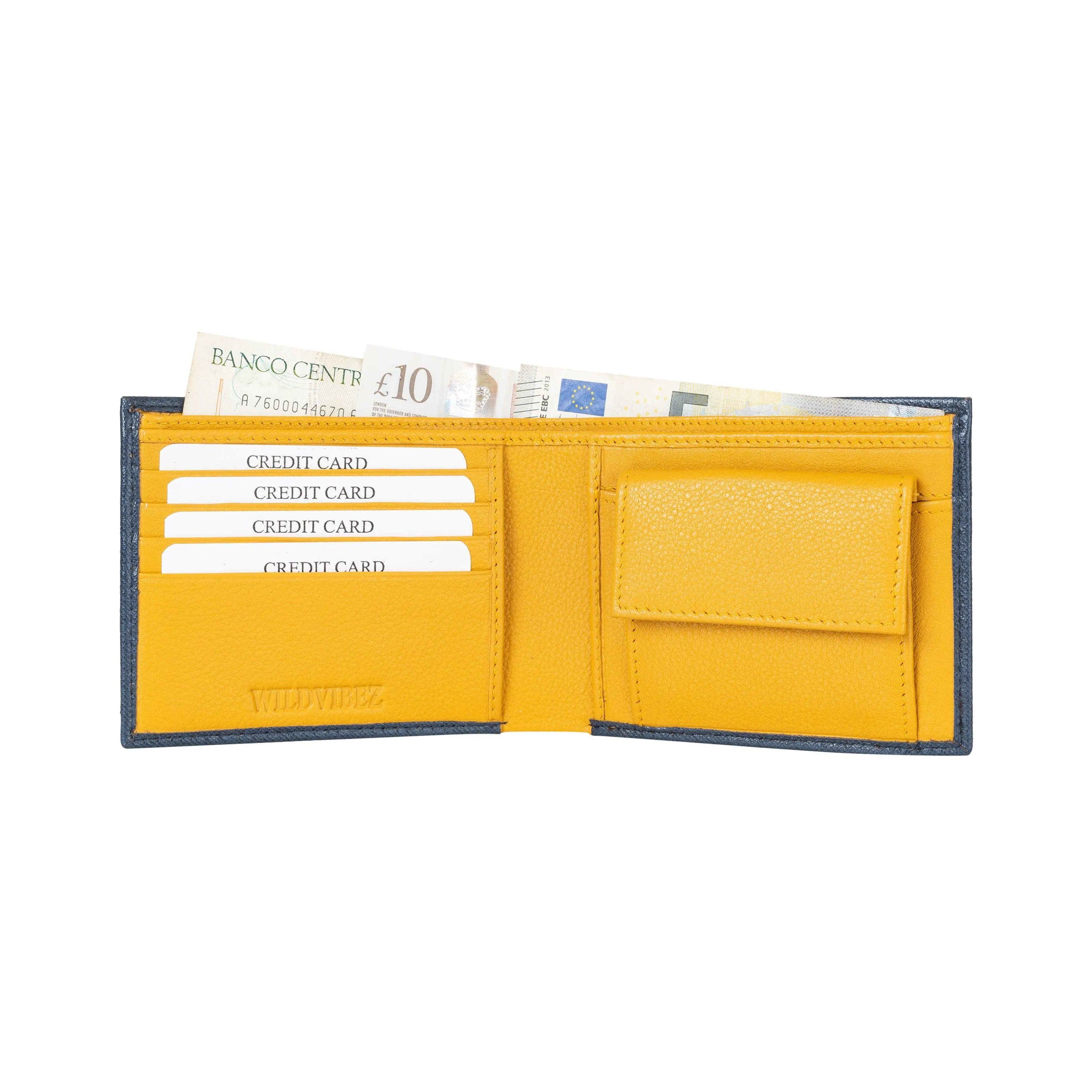 De Rigor Bi Fold Men Wallet Blue
