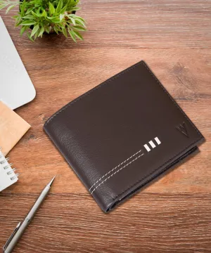 De Rigor Bi Fold Men Wallet Brown