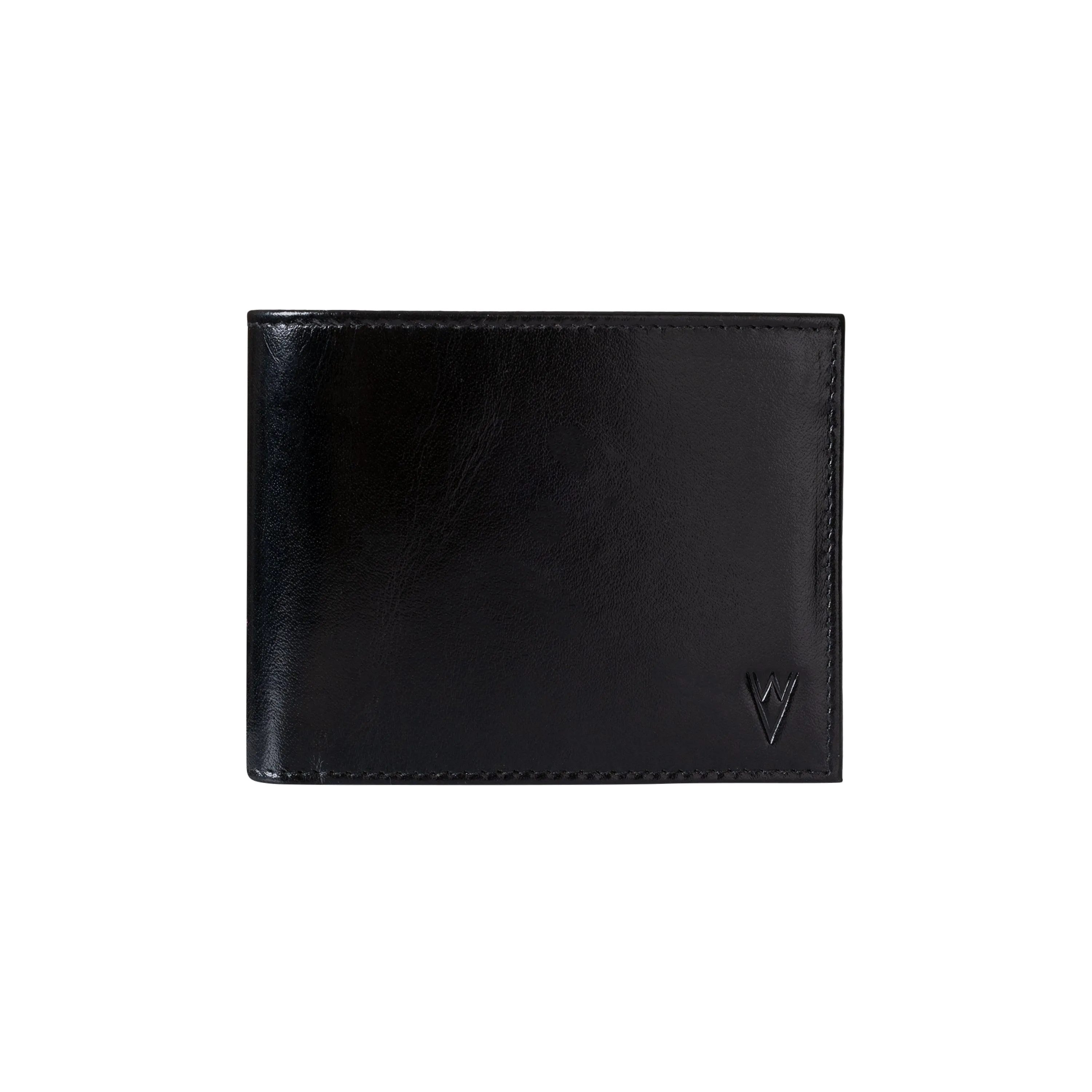 De Rigor Bi Fold Men Wallet Jet Black
