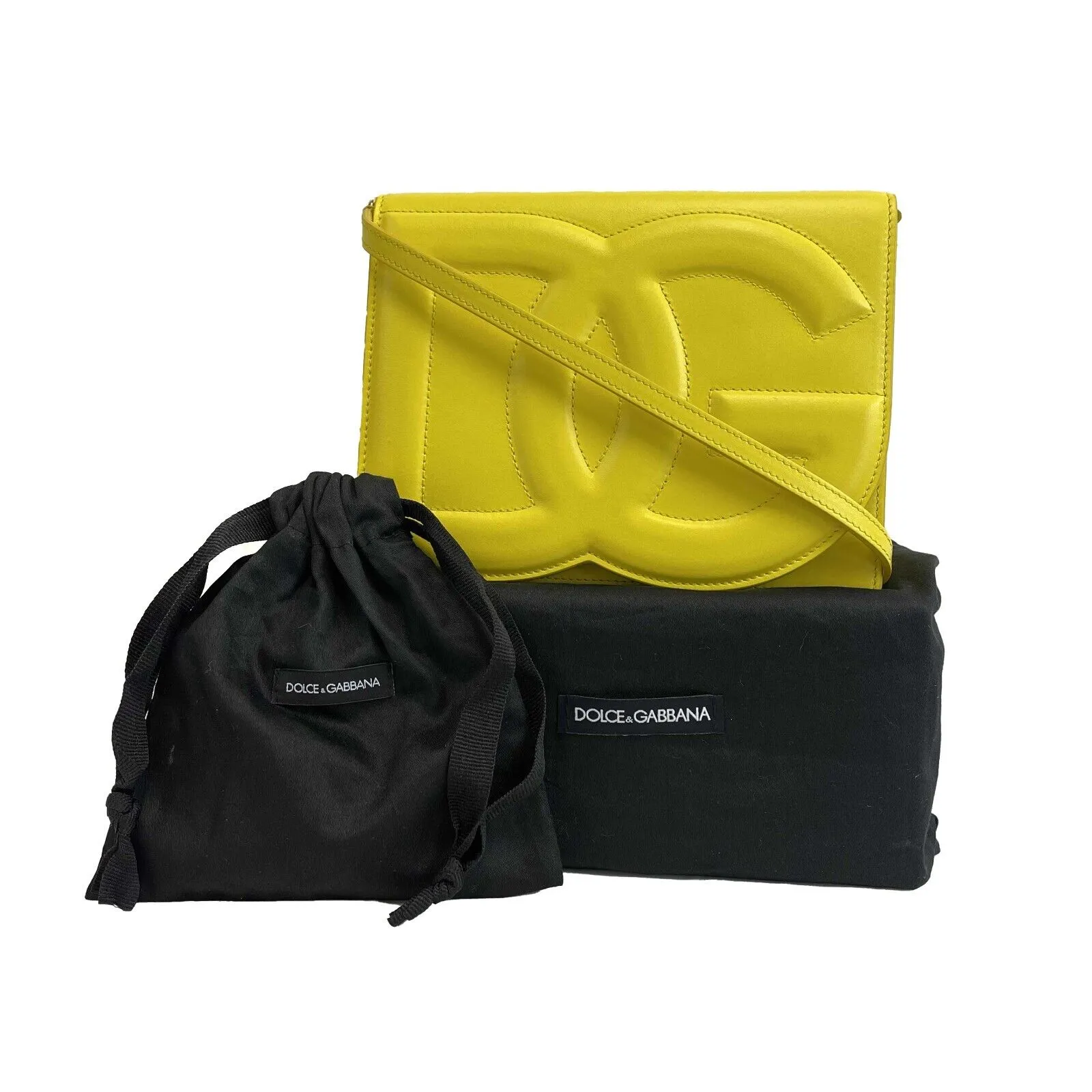 Dolce & Gabbana - NEW DG Logo Yellow Crossbody / Shoulder Bag