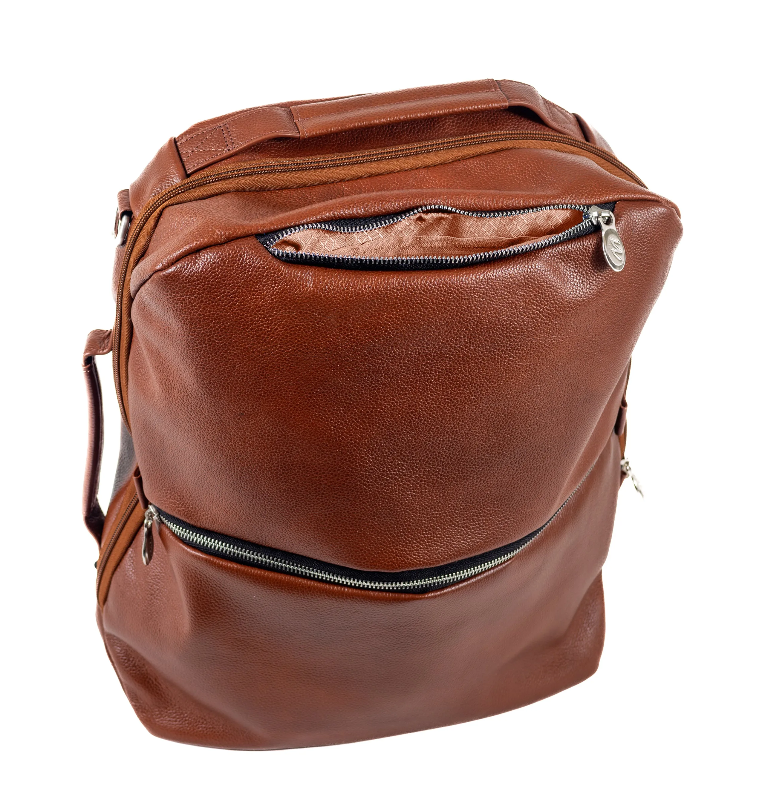 EAST SIDE | 17” Leather 2-In-1 Laptop Cross-Body & Backpack