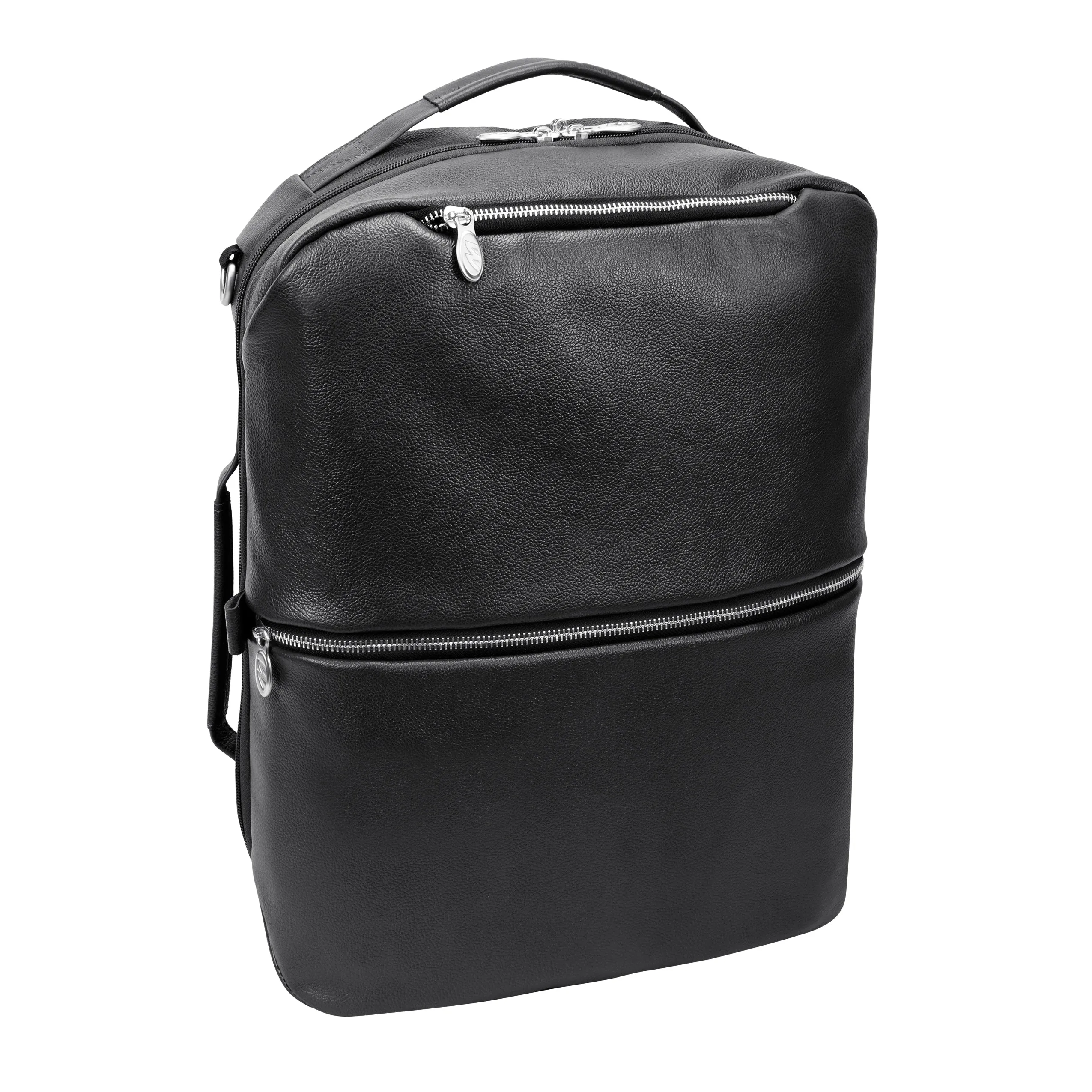 EAST SIDE | 17” Leather 2-In-1 Laptop Cross-Body & Backpack