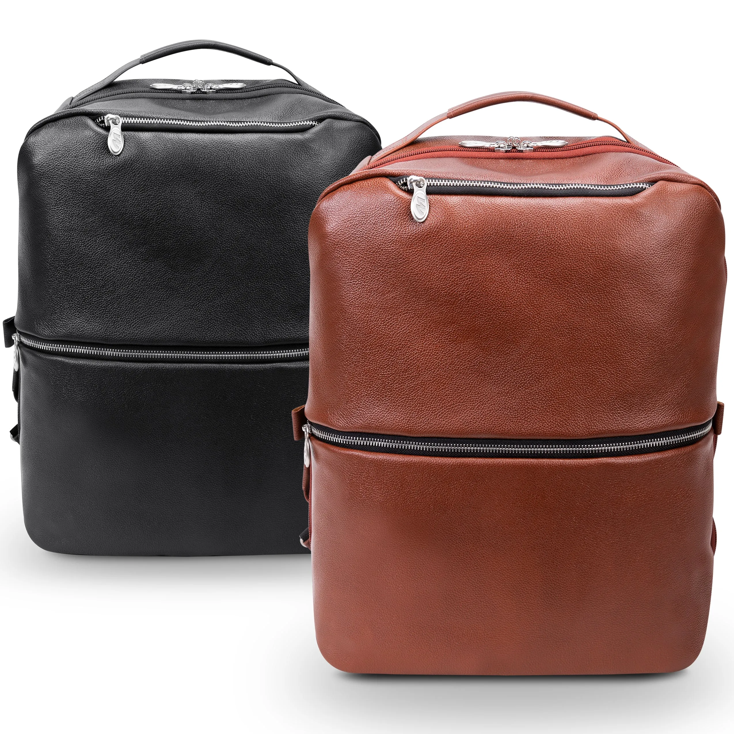 EAST SIDE | 17” Leather 2-In-1 Laptop Cross-Body & Backpack