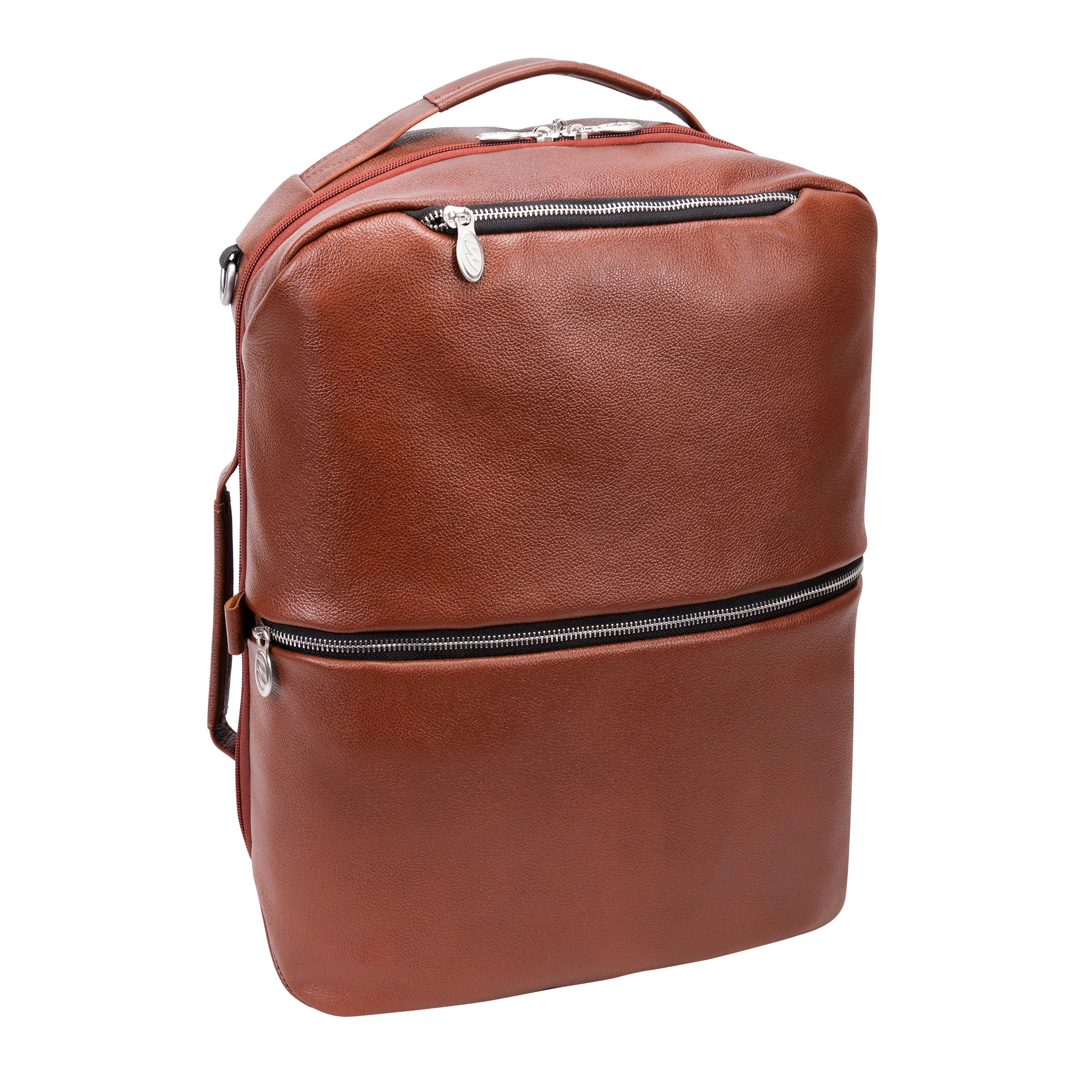 EAST SIDE | 17” Leather 2-In-1 Laptop Cross-Body & Backpack