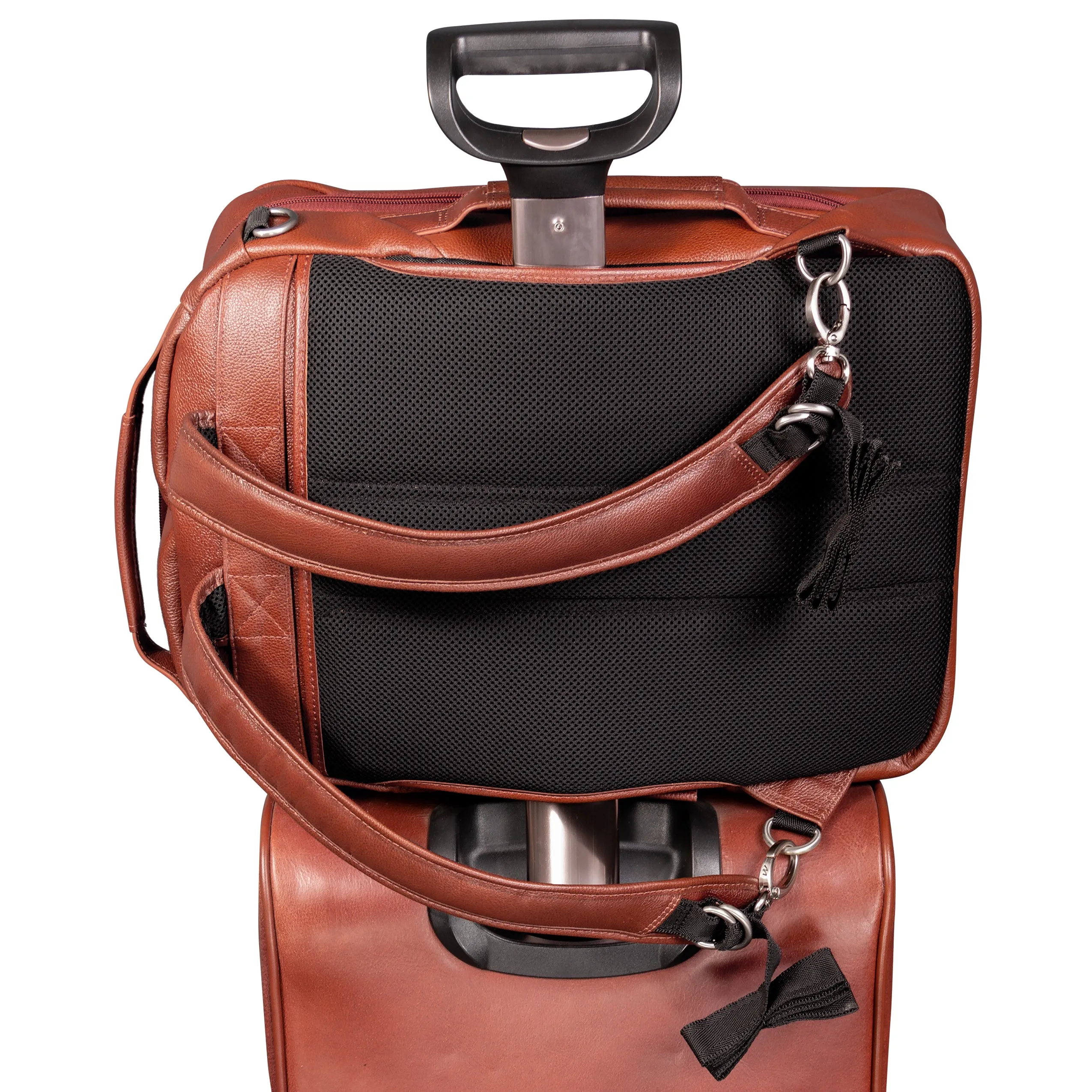 EAST SIDE | 17” Leather 2-In-1 Laptop Cross-Body & Backpack