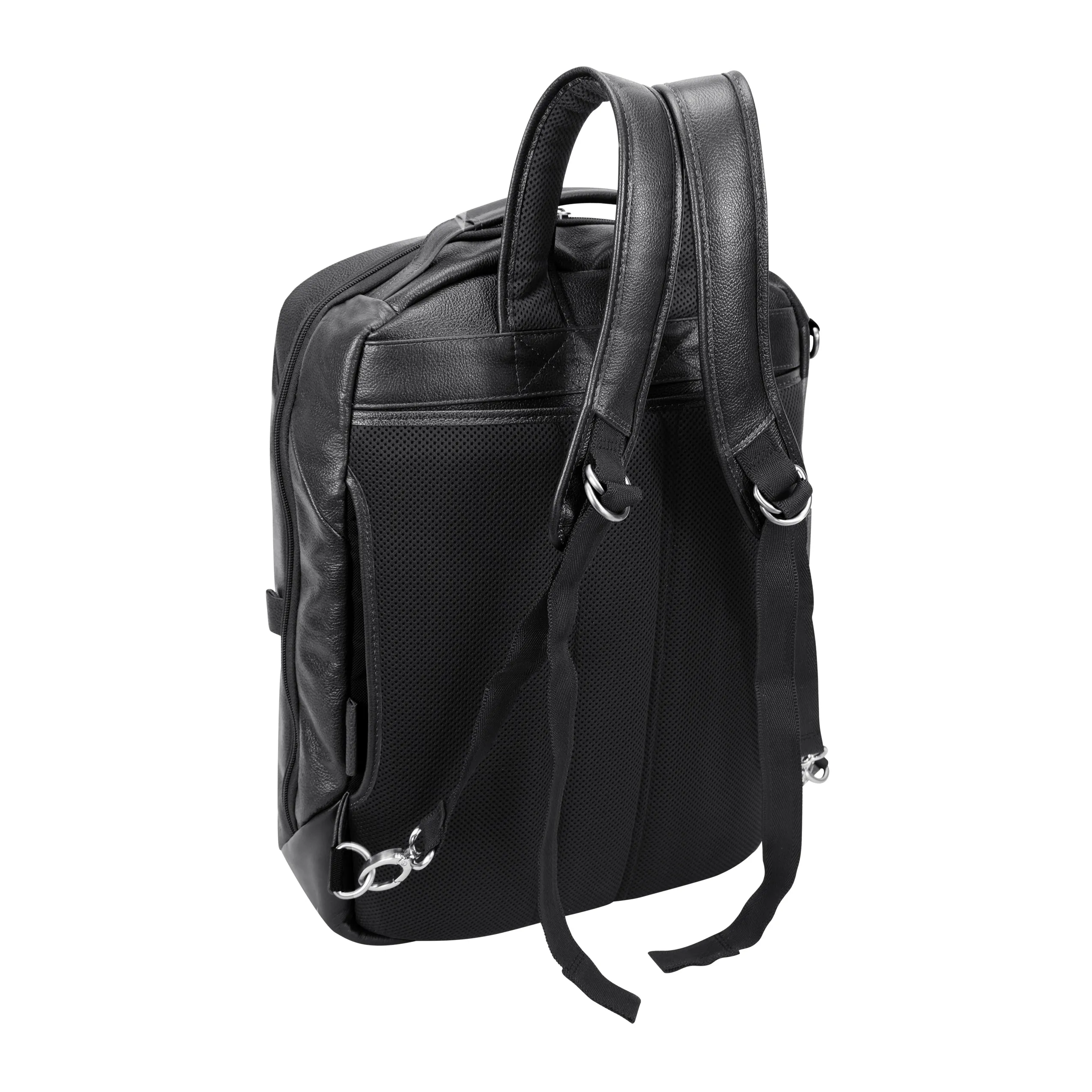 EAST SIDE | 17” Leather 2-In-1 Laptop Cross-Body & Backpack