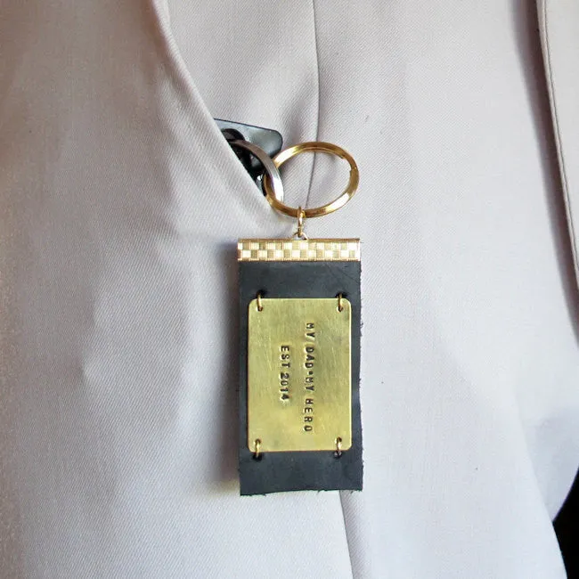 Engraved Text Key Chain