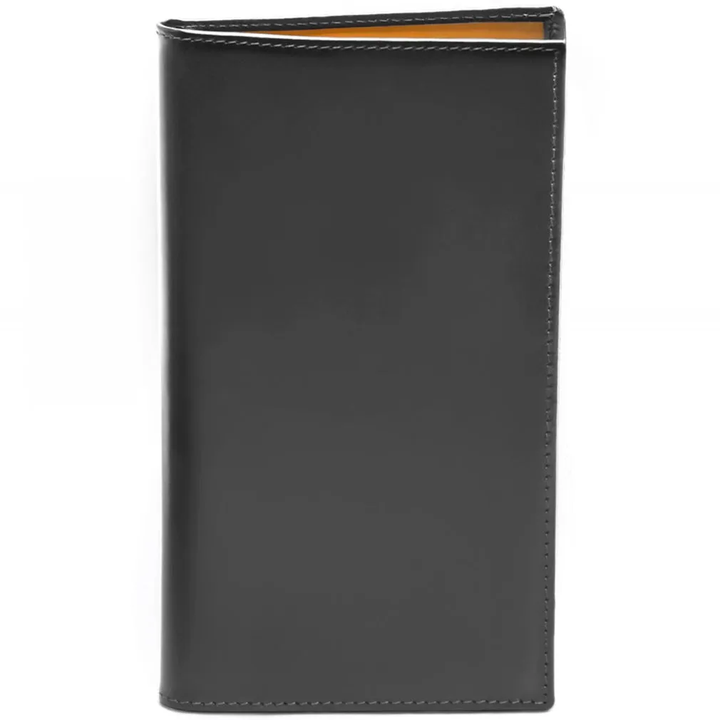 Ettinger Bridle Hide Coat Collection Wallet with 8 credit Card Slips, Grey and London Tan
