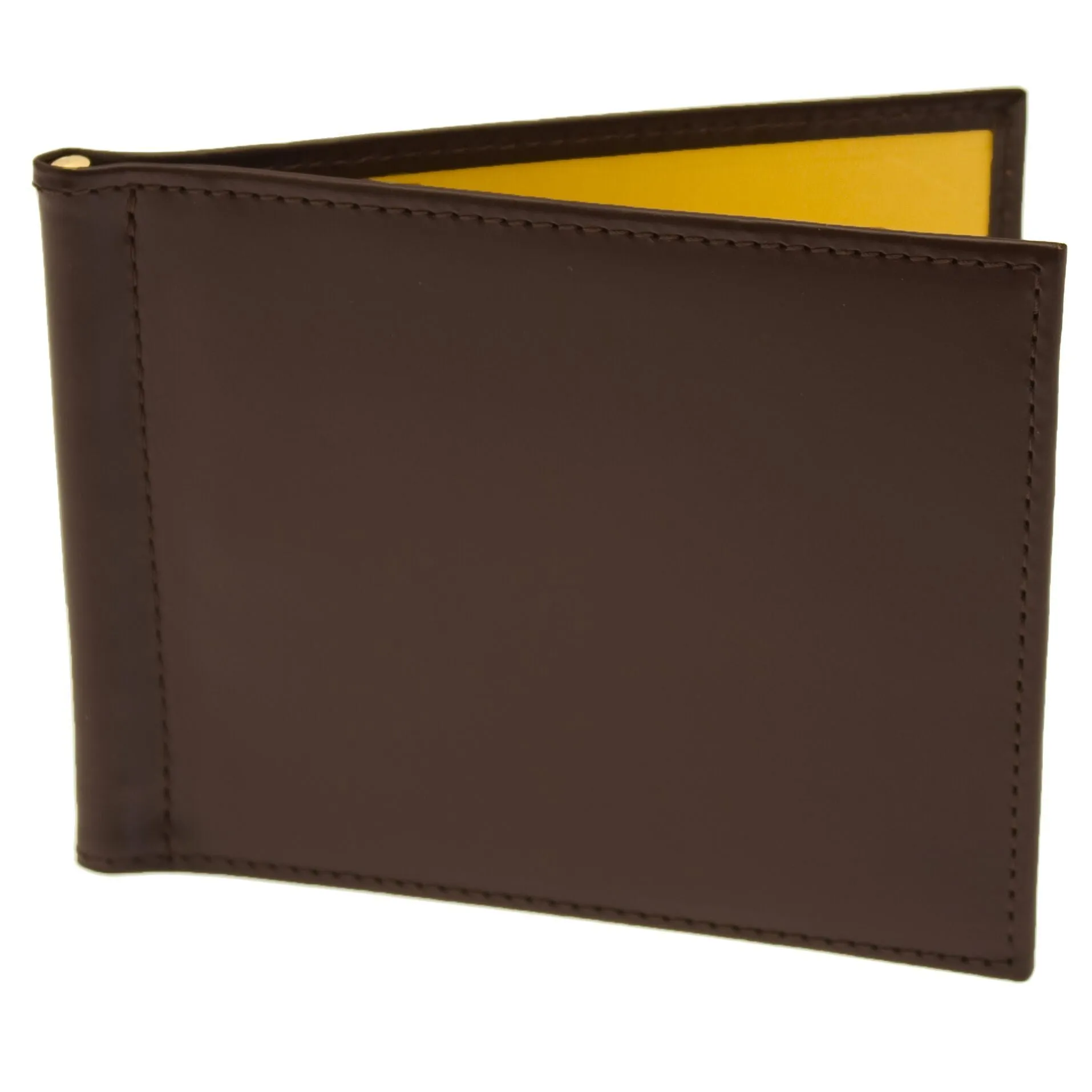 Ettinger Men's Sterling Money Clip Wallet Nut and Black.
