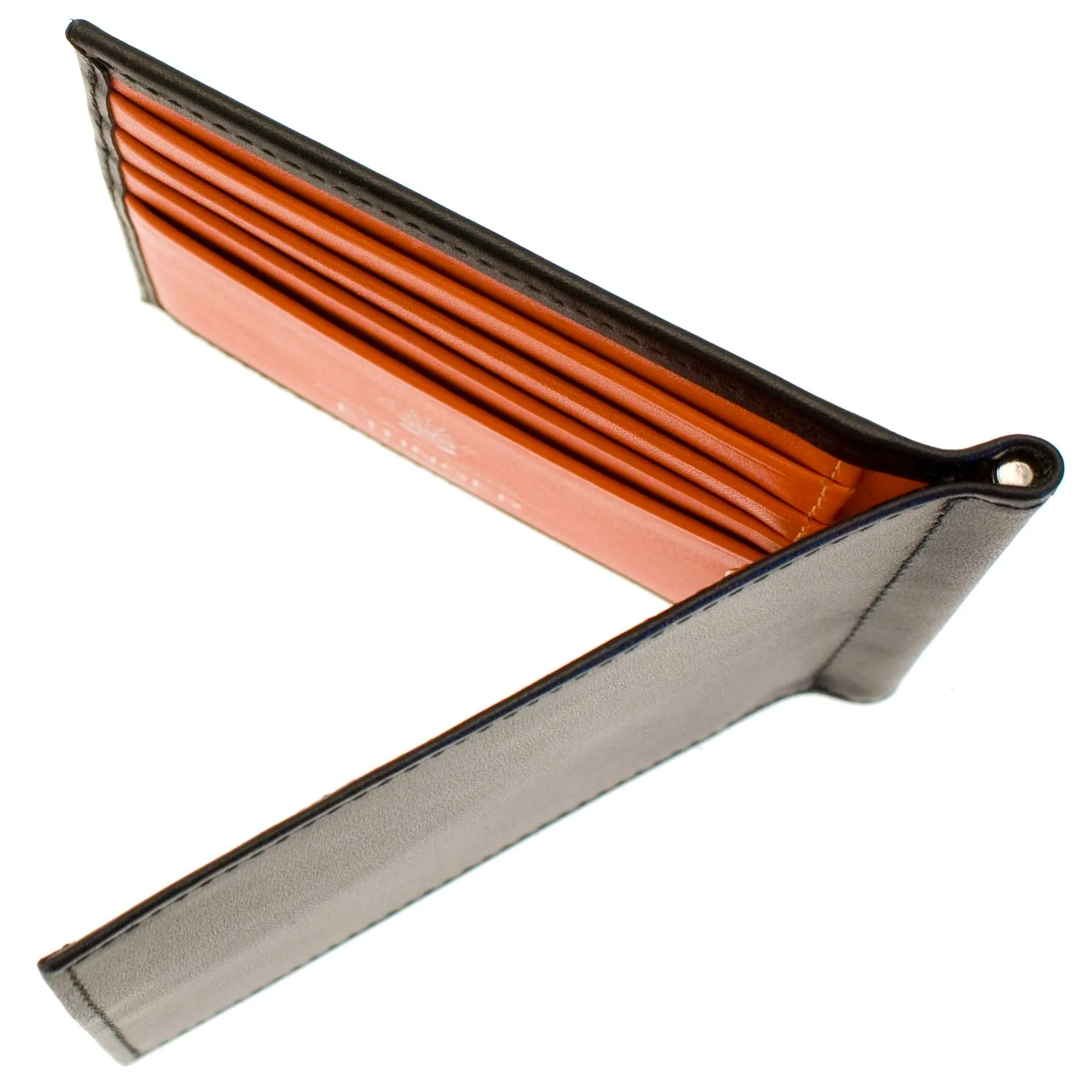 Ettinger Sterling Money Clip Wallet Orange