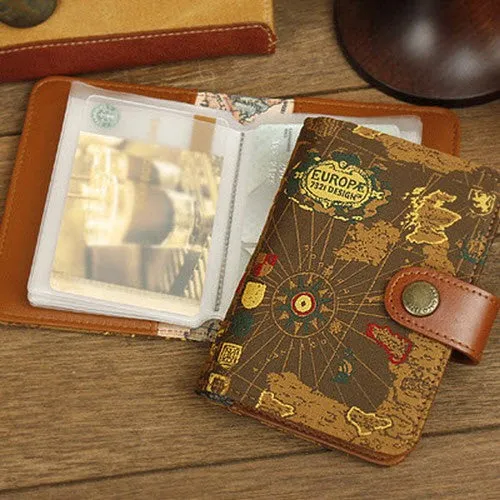 Euro Map Card Case (Brown)