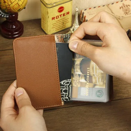 Euro Map Card Case (Brown)
