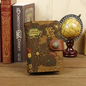 Euro Map Card Case (Brown)