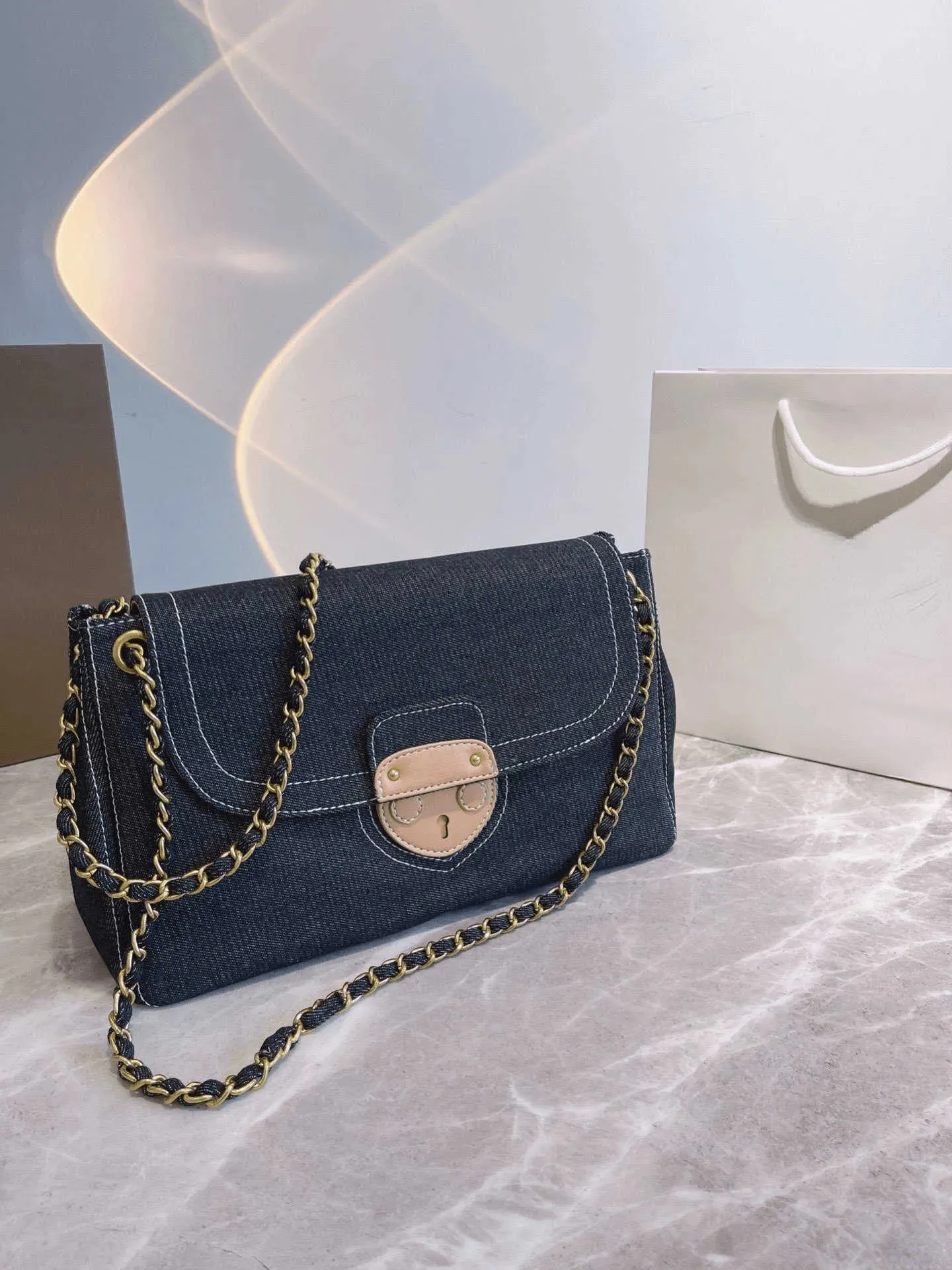 Evening Bags Bags Shoulder Women Underarm Canvas Messenger Brand Denim Hobo Handbag Designer Tote Shopping Purse Wallets for Lady 1029Multi