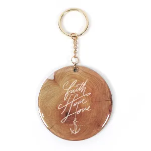 Faith Hope Love {Keychain & Car Charm}