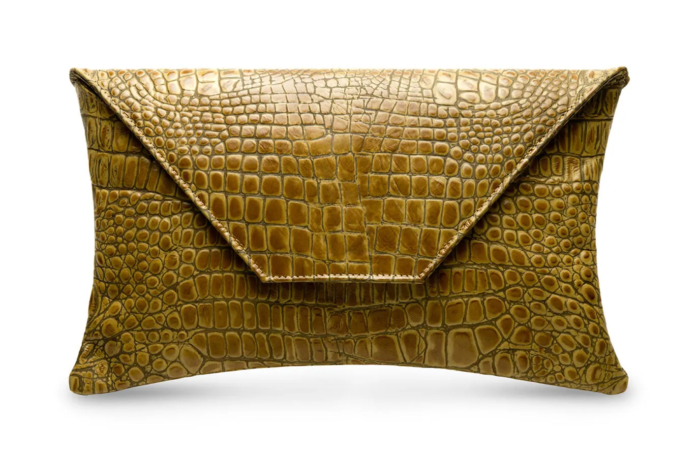 feNa Triumphant Envelope Flap Clutch (Caramel)