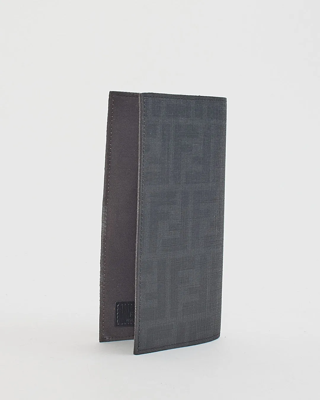 Fendi Black Zucca Print Coated Canvas & Leather Cheque Holder