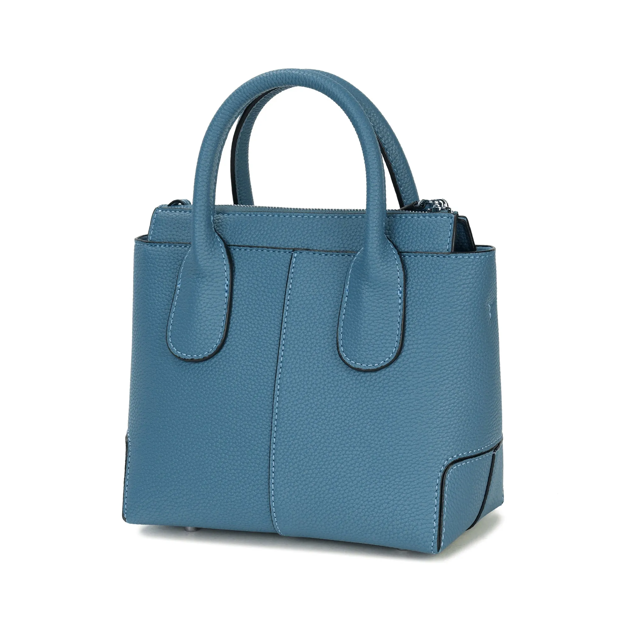 Full-Grain Leather Top-Handles Crossbody/Shoulder Bag