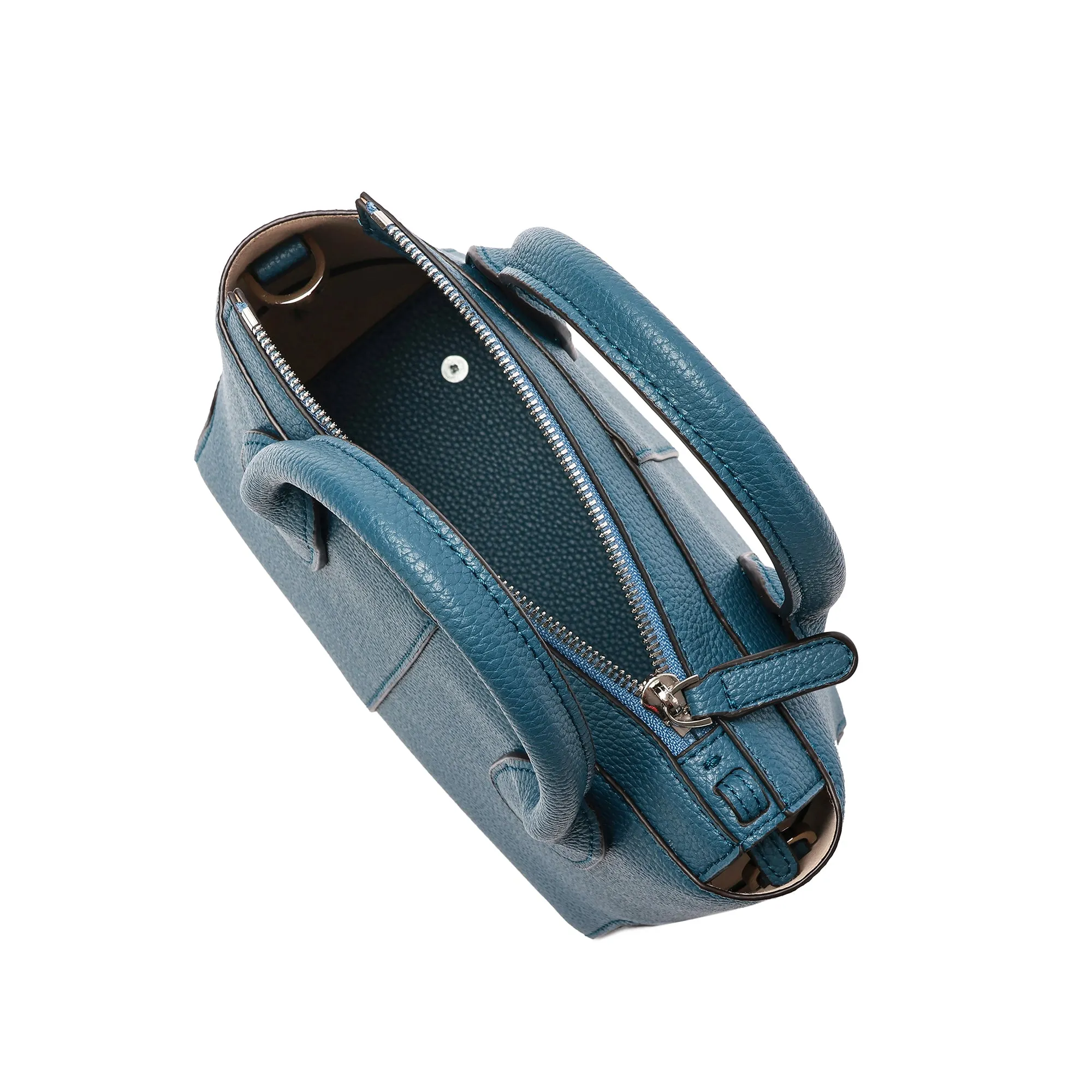Full-Grain Leather Top-Handles Crossbody/Shoulder Bag