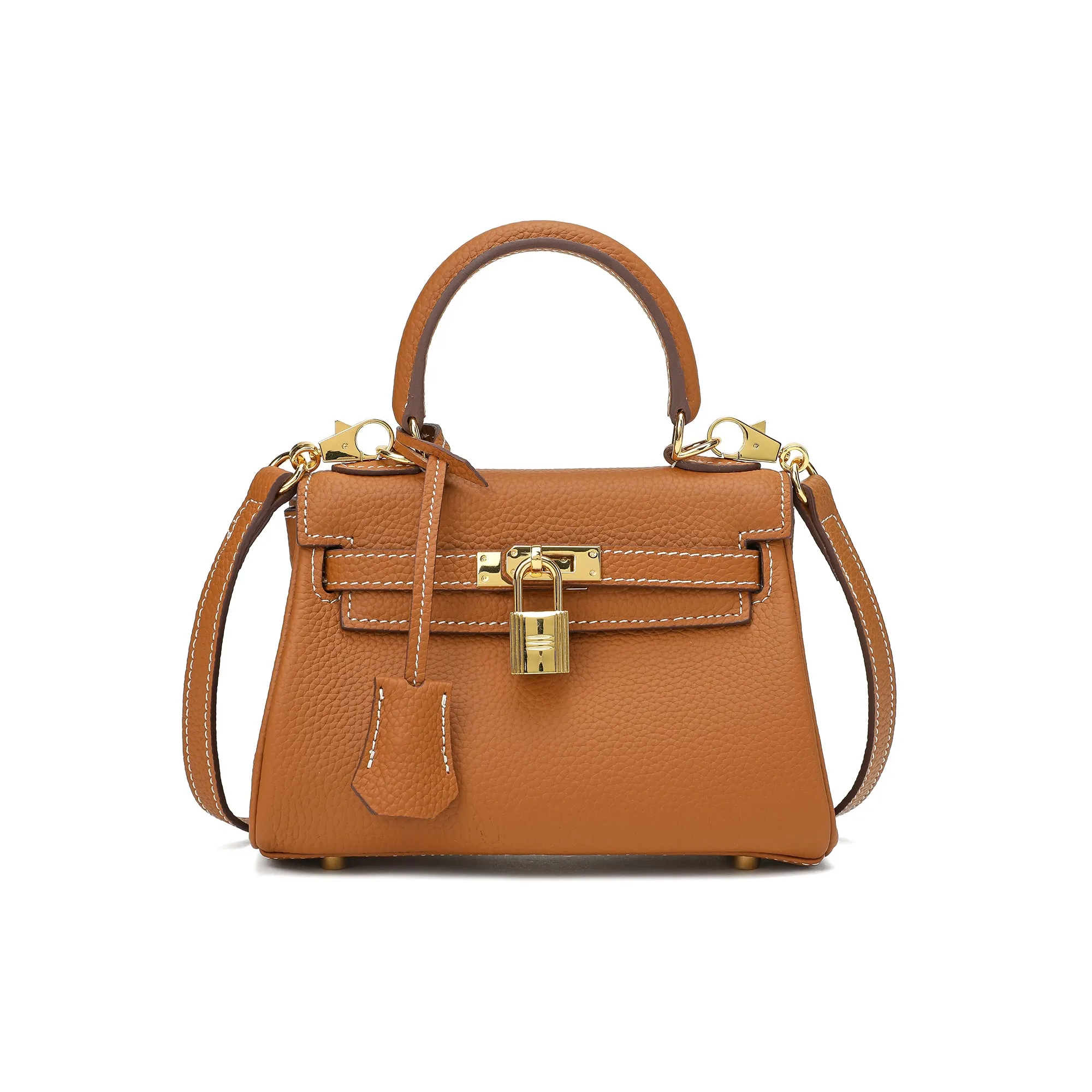 Full-Grain Small Crossbody/Shoulder Leather Bag