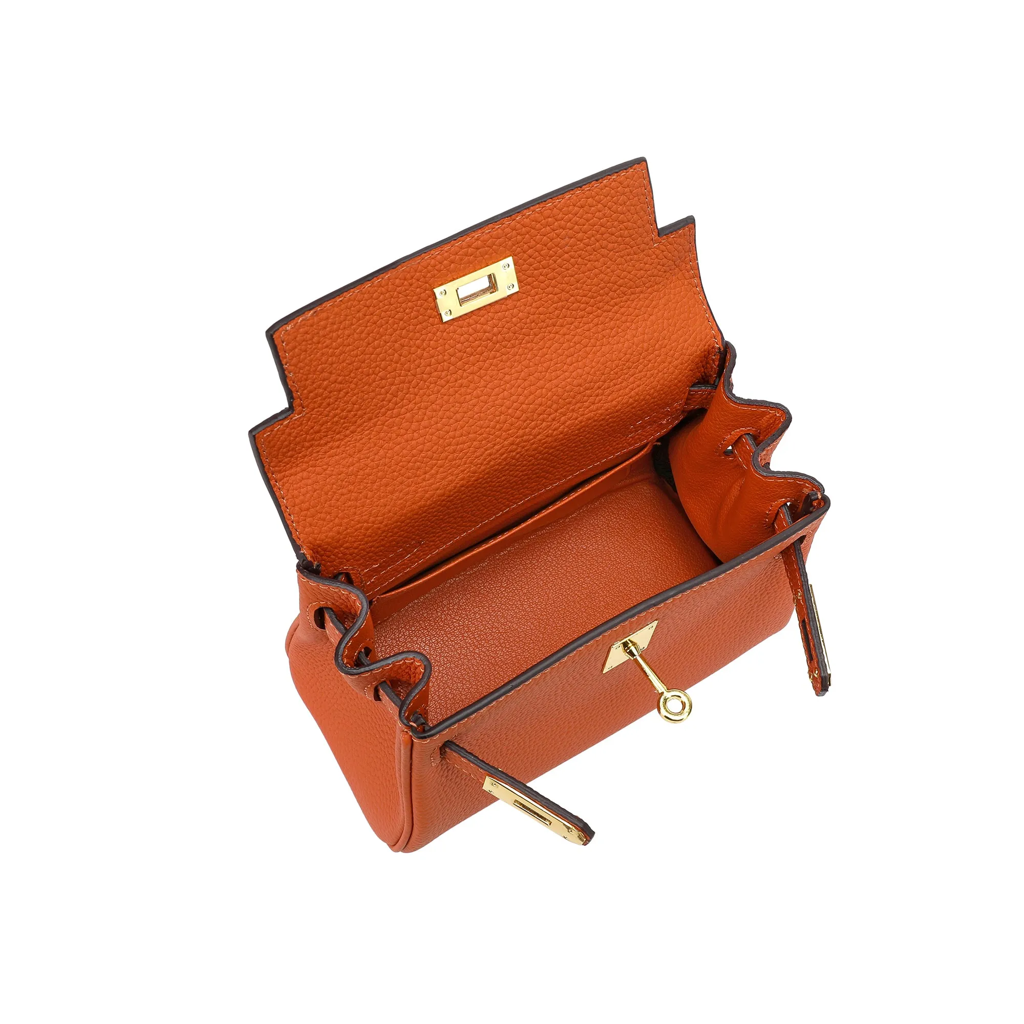 Full-Grain Small Crossbody/Shoulder Leather Bag