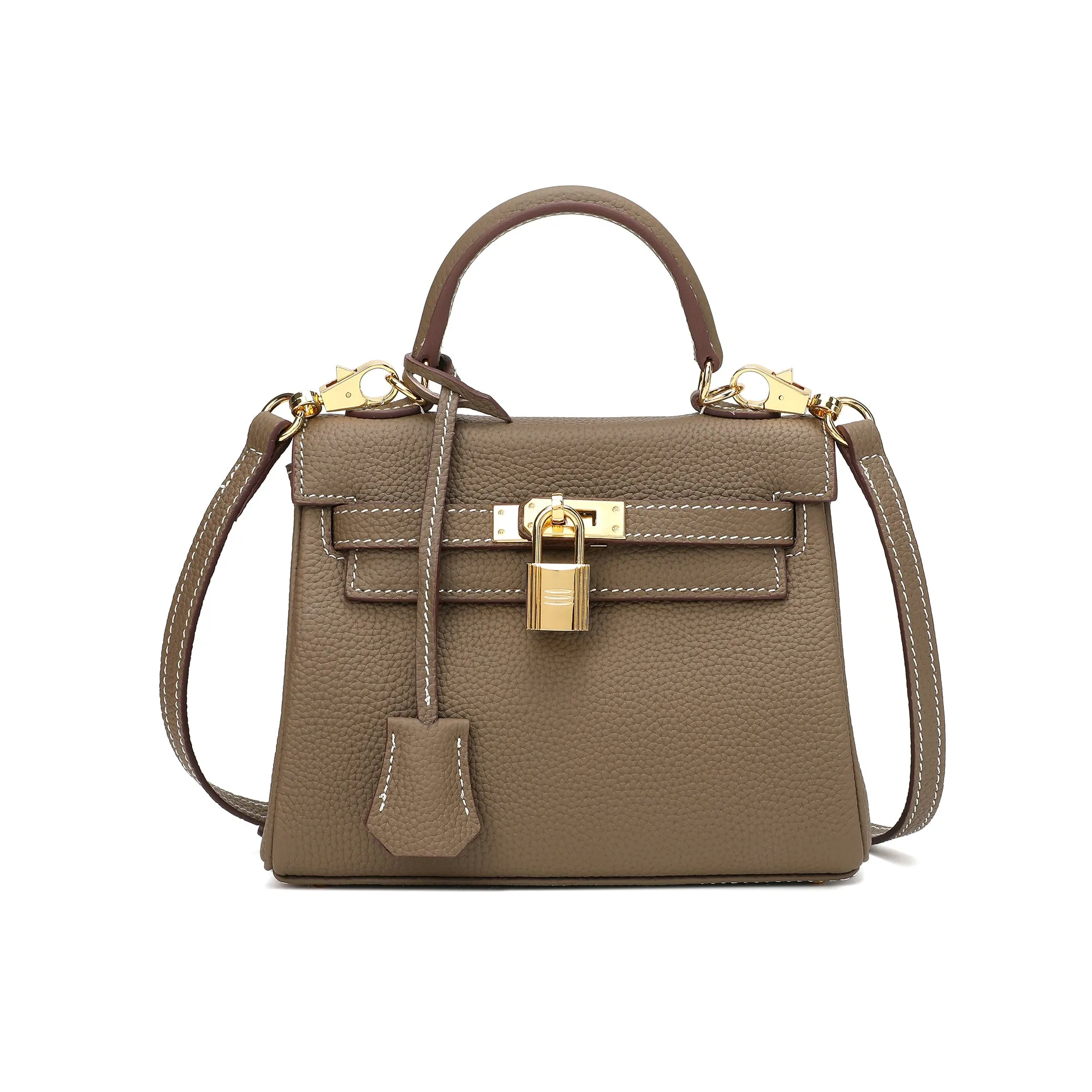 Full-Grain Small Crossbody/Shoulder Leather Bag