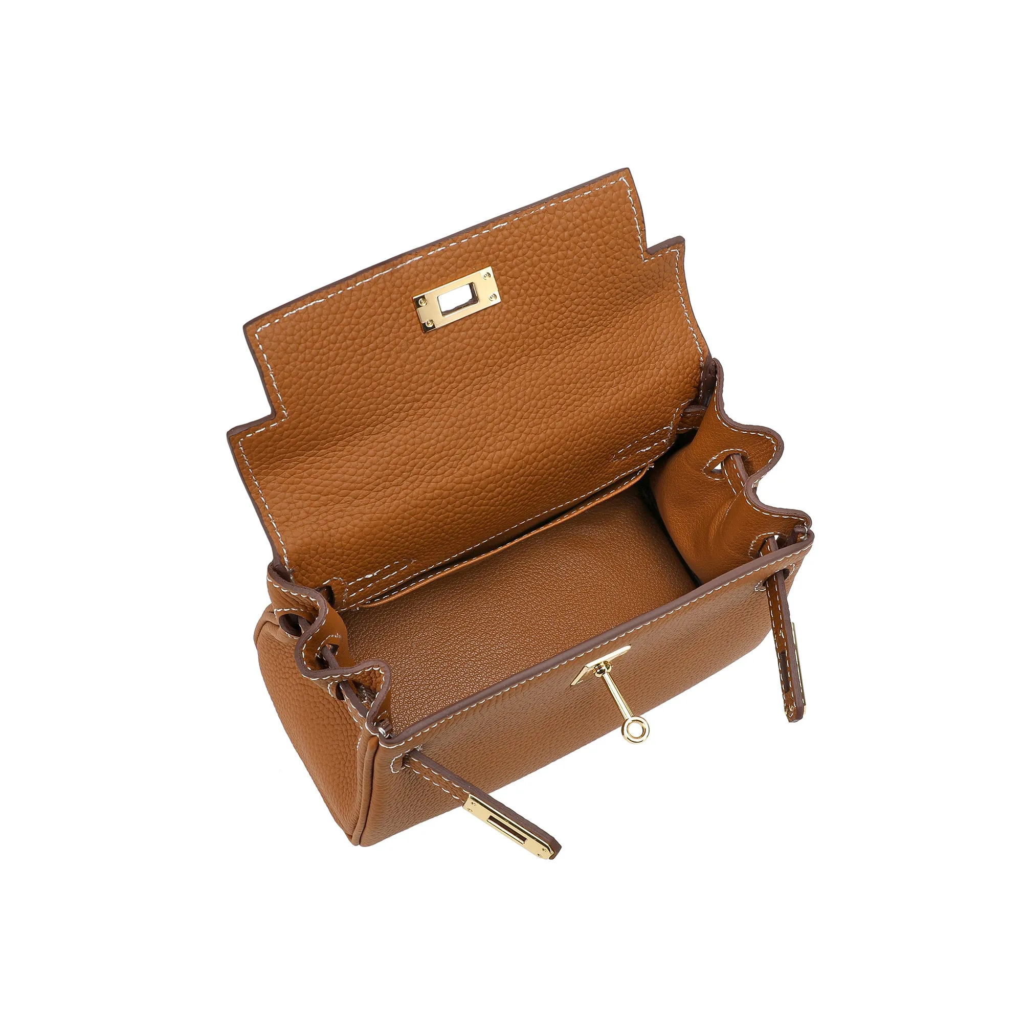 Full-Grain Small Crossbody/Shoulder Leather Bag