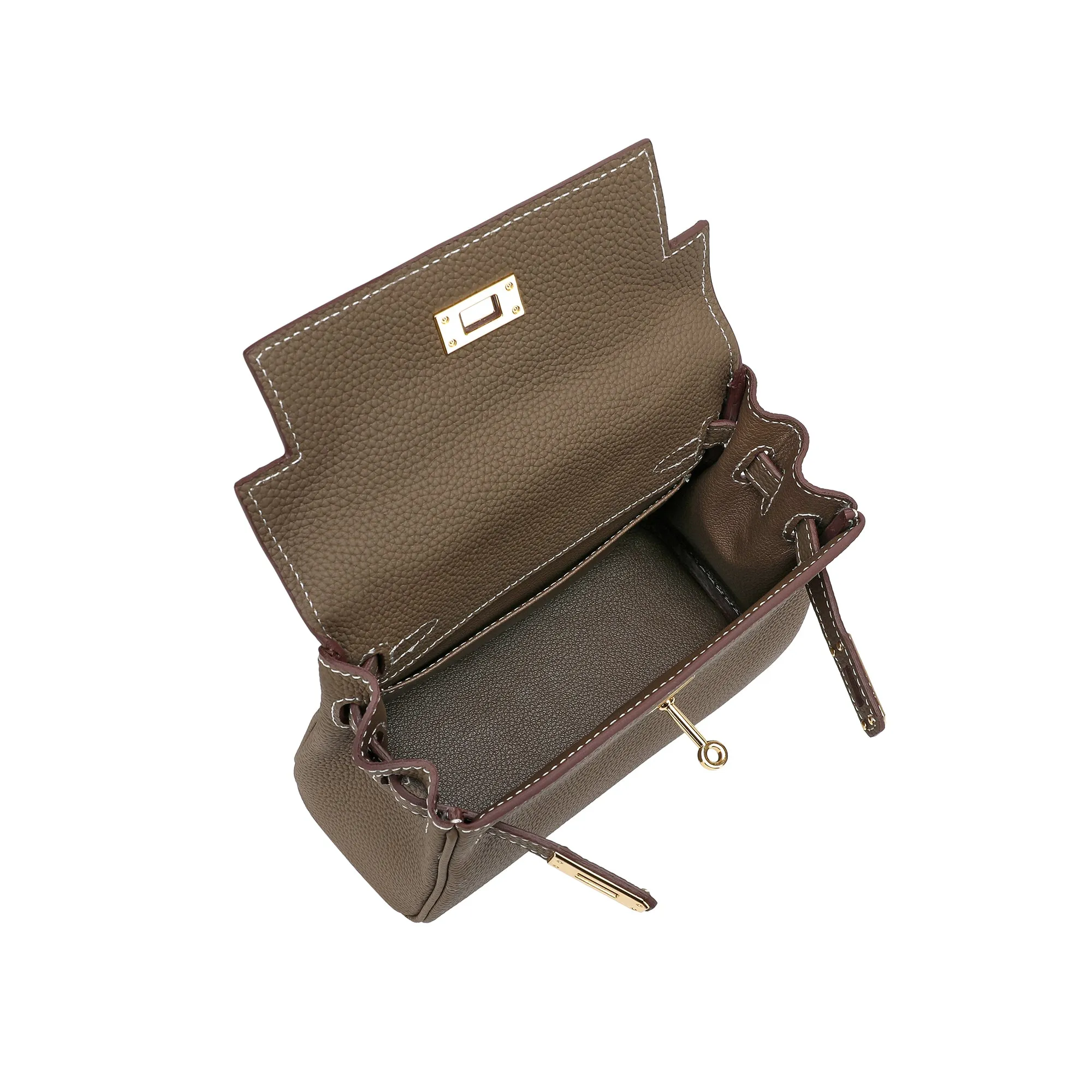 Full-Grain Small Crossbody/Shoulder Leather Bag
