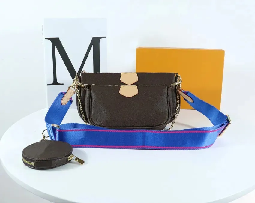 genuine leather WOMEN luxurys designers bags lady Handbags messenger crossbody chain shoulder bag Wallet