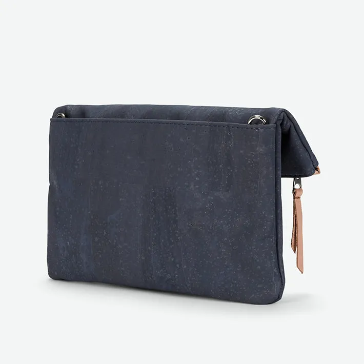 GiGi Versatile Cork Clutch - Moonlight Grey
