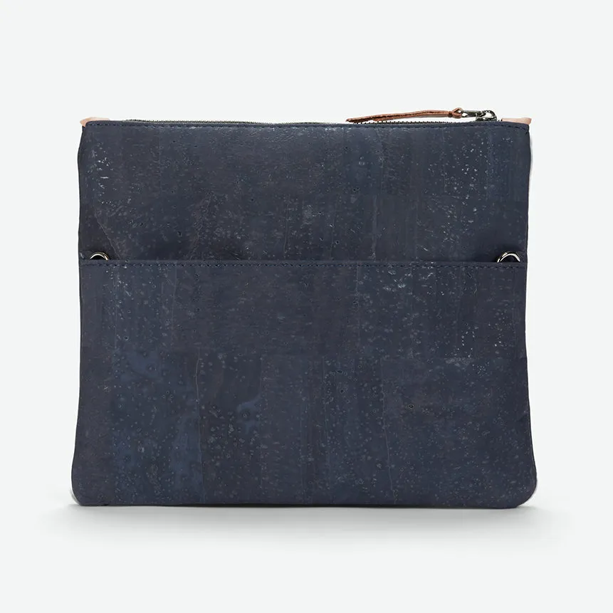 GiGi Versatile Cork Clutch - Moonlight Grey
