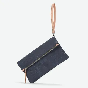 GiGi Versatile Cork Clutch - Moonlight Grey