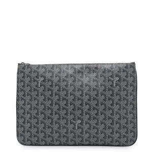 Goyard Clutch Bag Senna MM Leather SENAT2MMLTY51CL51P GOYARD Pouch Men's Second