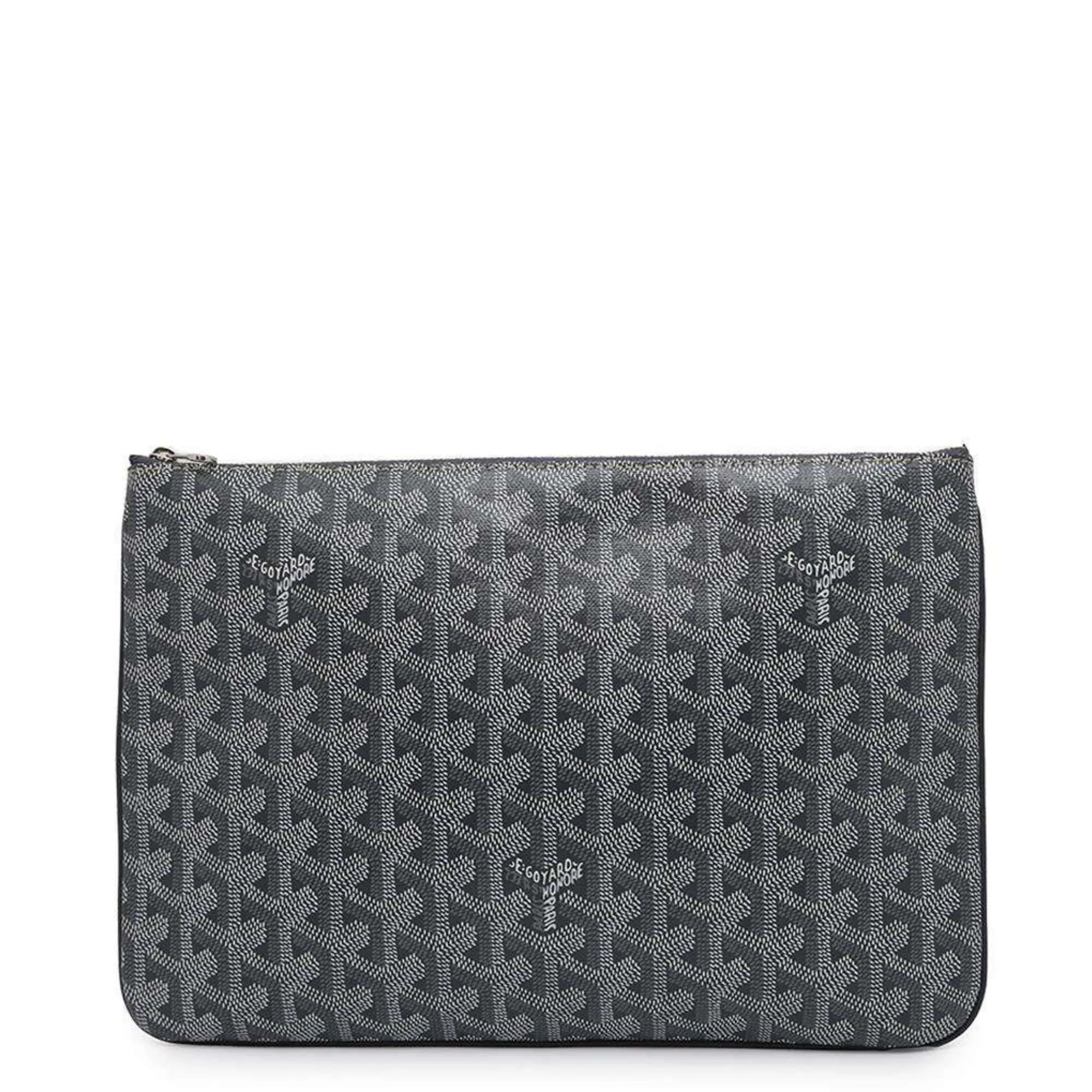 Goyard Clutch Bag Senna MM Leather SENAT2MMLTY51CL51P GOYARD Pouch Men's Second