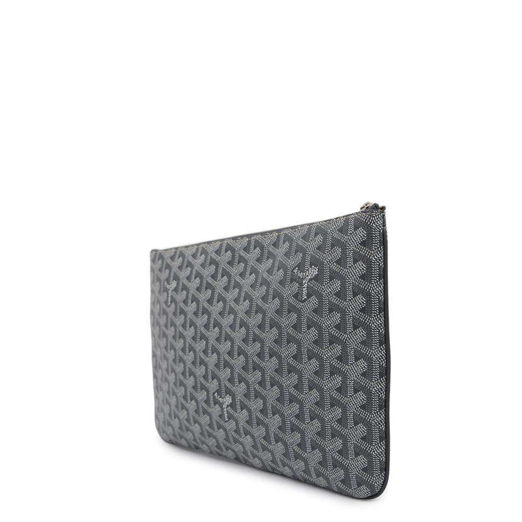 Goyard Clutch Bag Senna MM Leather SENAT2MMLTY51CL51P GOYARD Pouch Men's Second