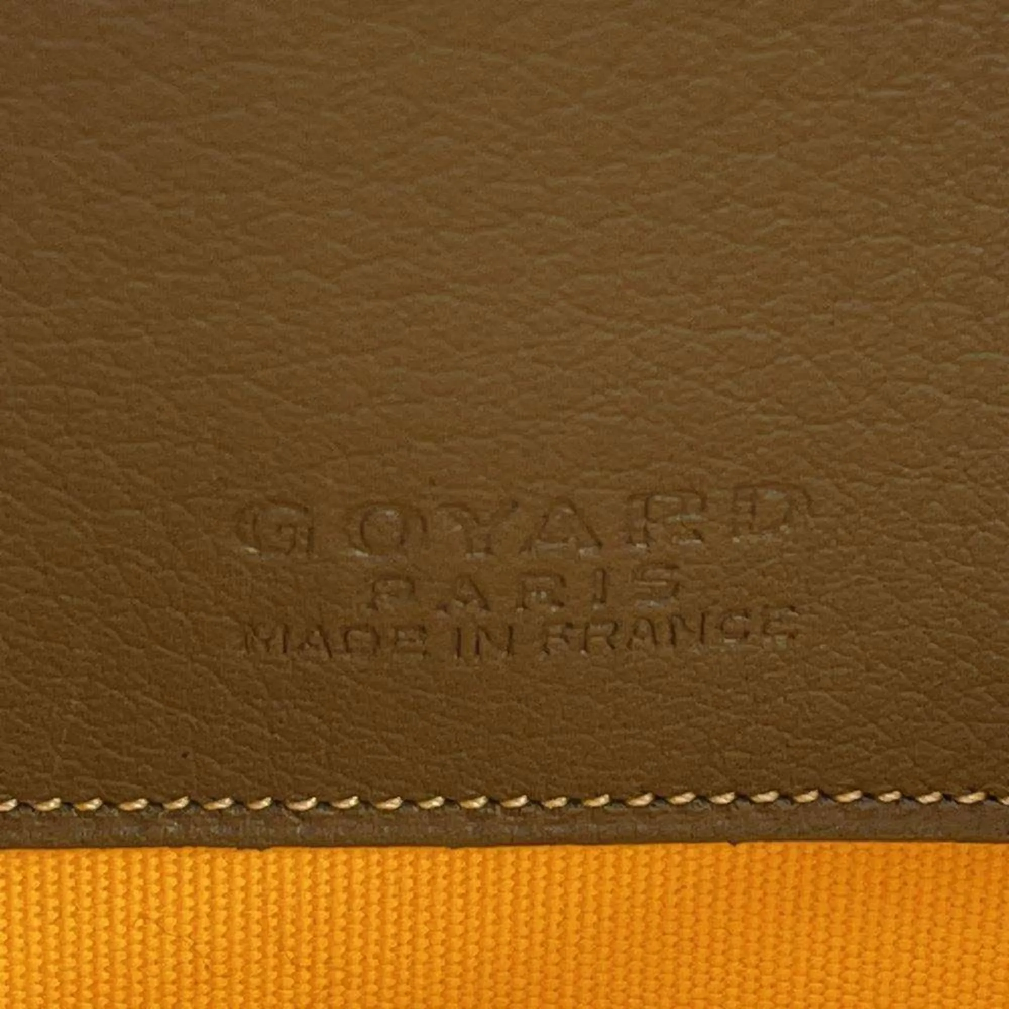 Goyard Clutch Bag Senna MM Leather SENAT2MMLTY51CL51P GOYARD Pouch Men's Second