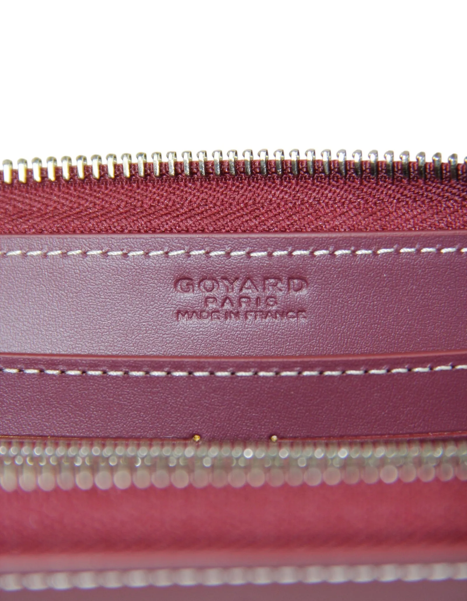 Goyard Goyardine Burgundy Matignon GM Wallet