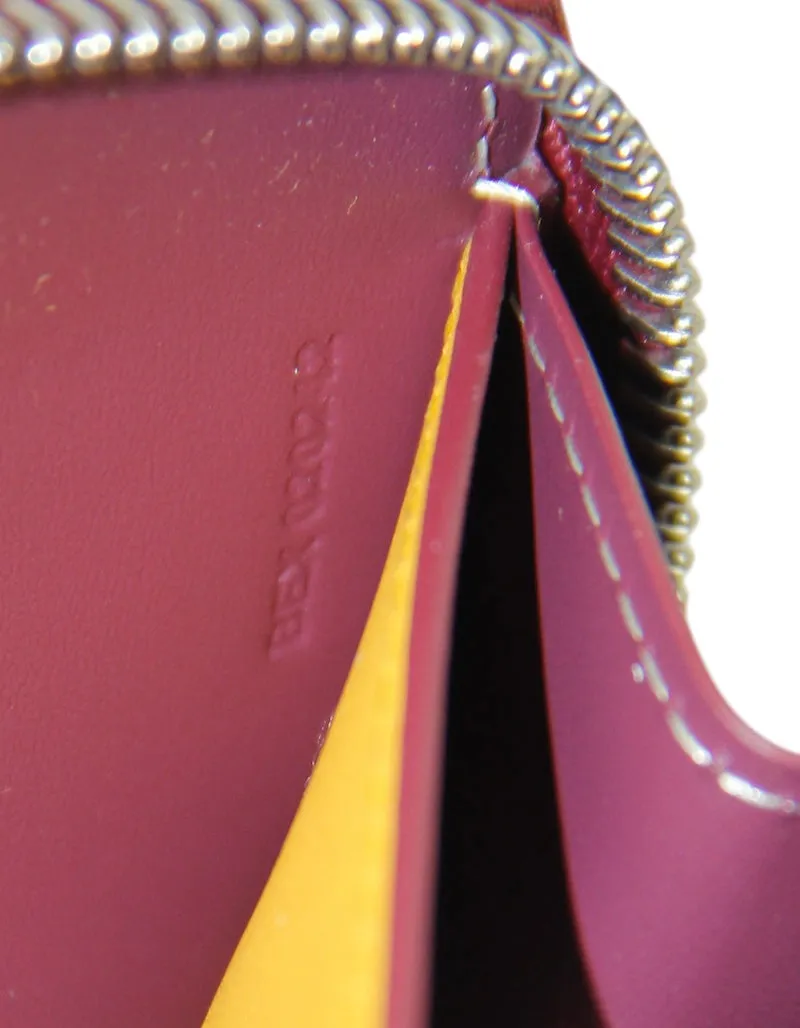Goyard Goyardine Burgundy Matignon GM Wallet