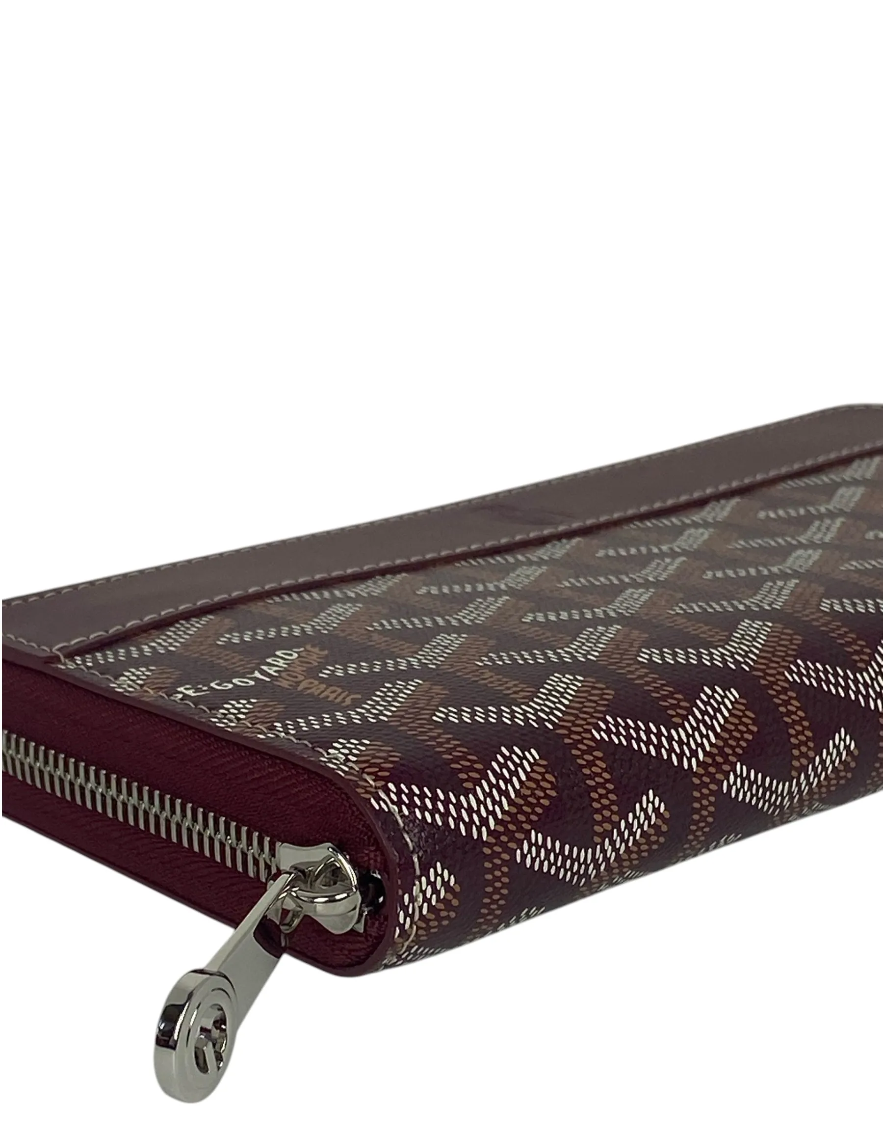 Goyard Goyardine Burgundy Matignon GM Wallet