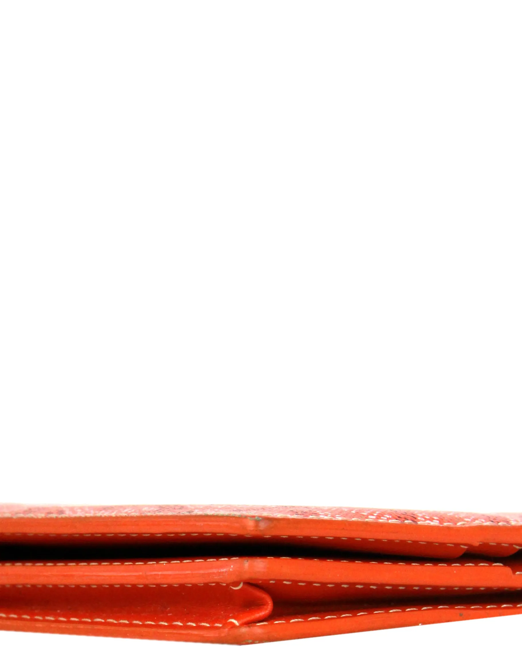 Goyard Orange Canvas Goyardine Richelieu Wallet