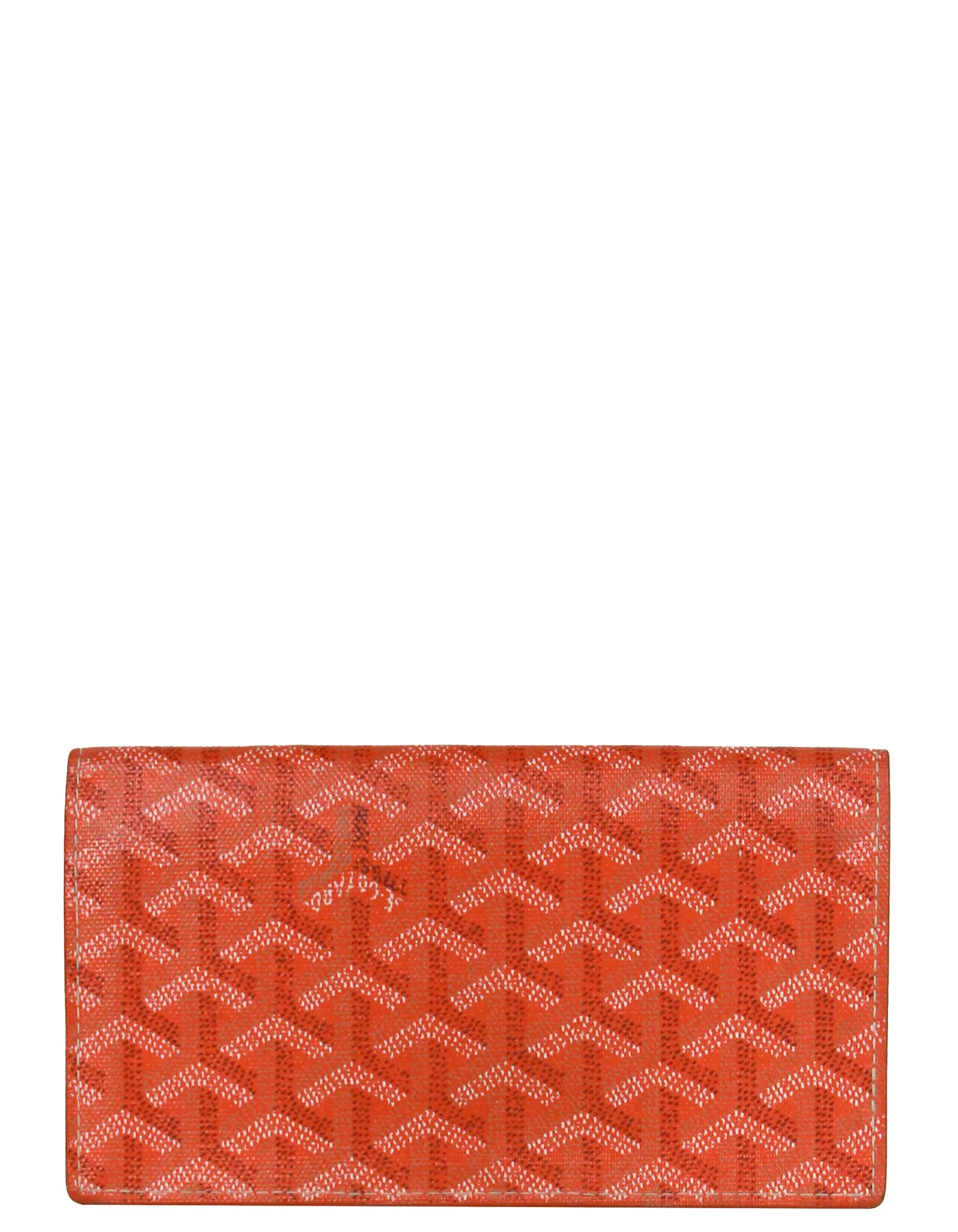 Goyard Orange Canvas Goyardine Richelieu Wallet