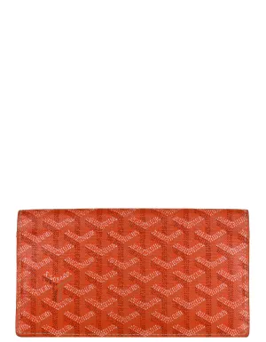 Goyard Orange Canvas Goyardine Richelieu Wallet