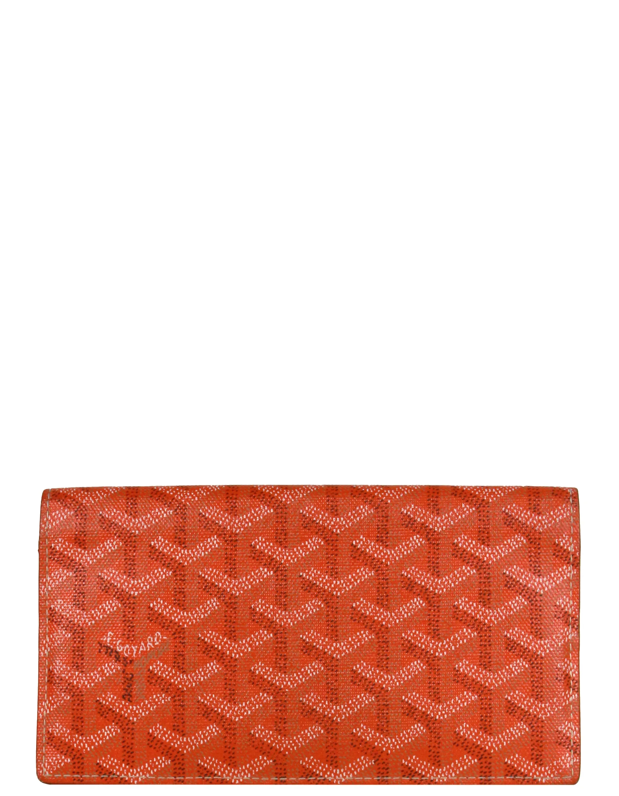 Goyard Orange Canvas Goyardine Richelieu Wallet
