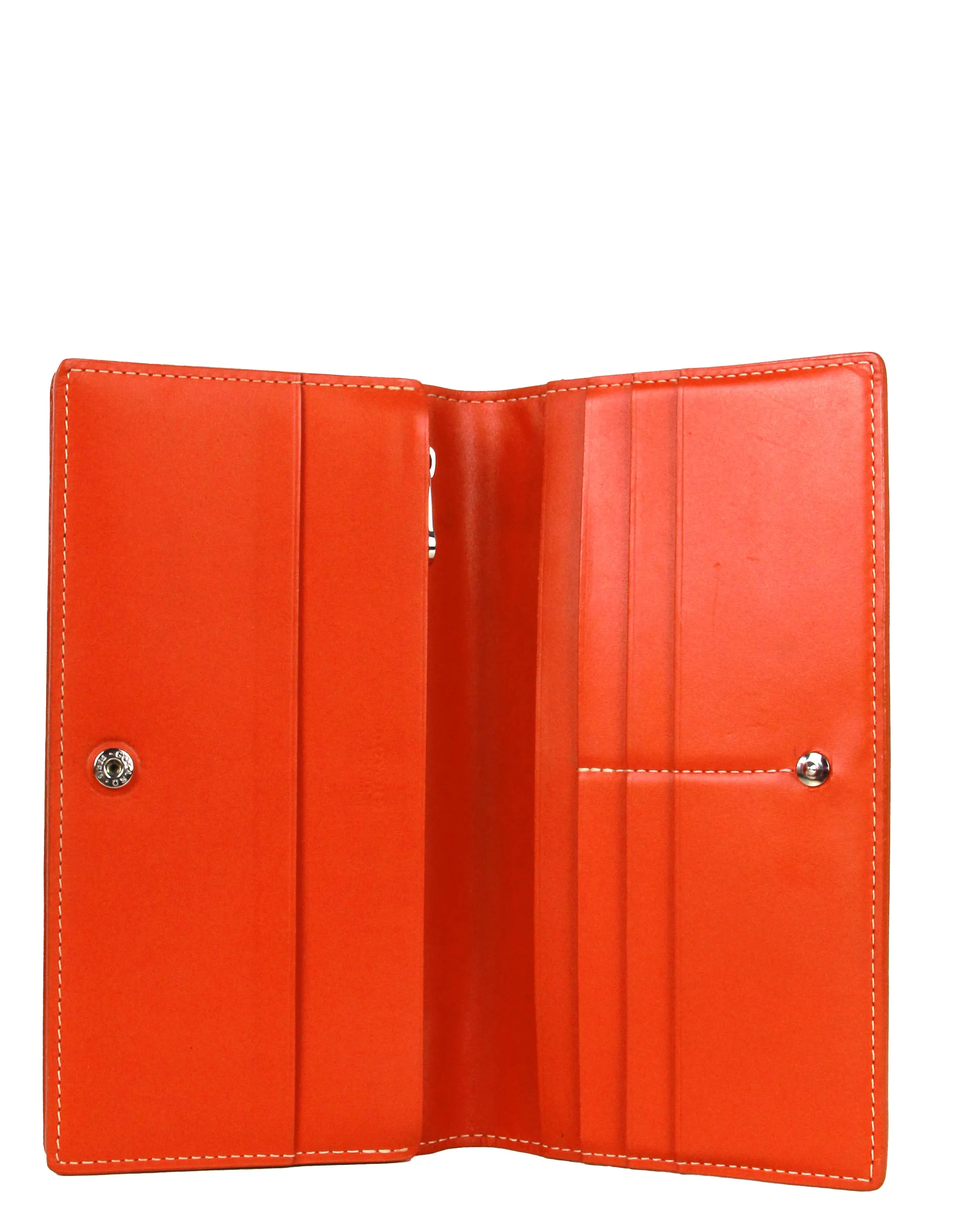 Goyard Orange Canvas Goyardine Richelieu Wallet