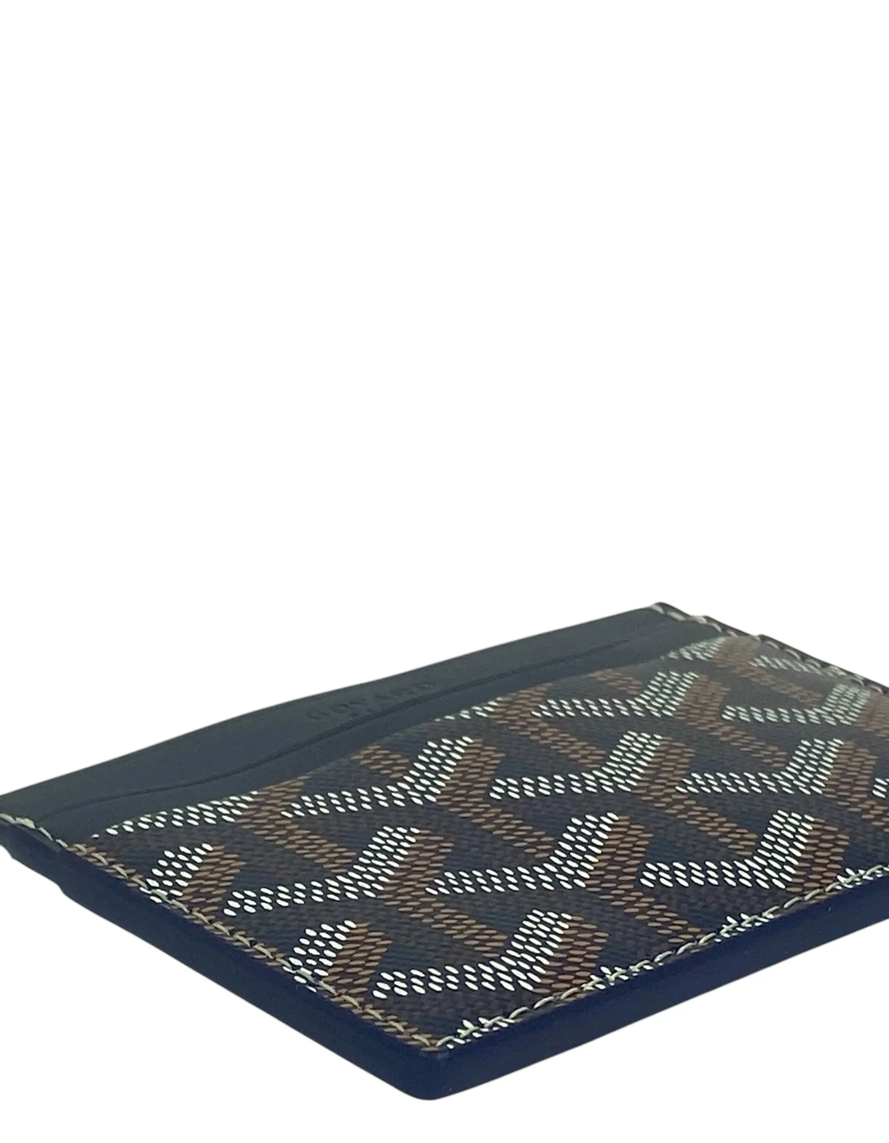 Goyardine Navy Saint Sulpice Card Holder